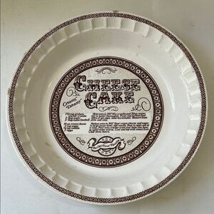 Royal China Jeannette Vintage Style Creamy Dreamer Cheesecake Plate 11 Inch USA